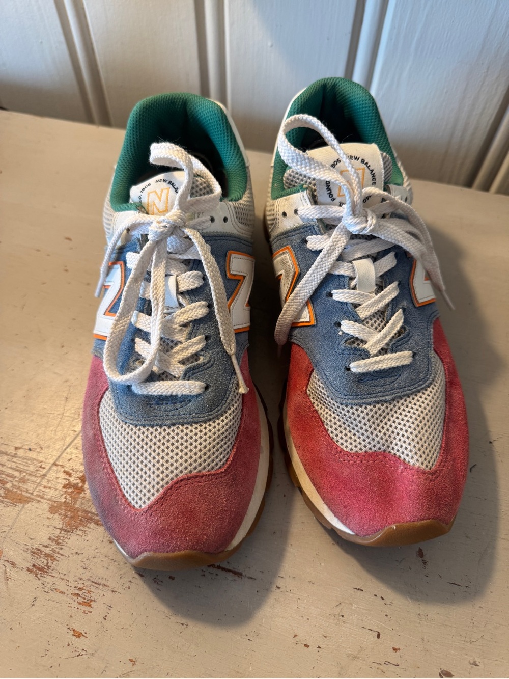 New Balance 574 Rugged Multicolor Sneakers Mens Size 9 read info - Picture 2 of 12